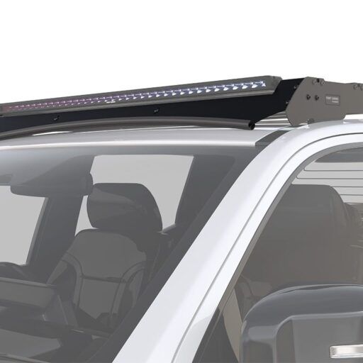 Defletor de vento/barra de luz para rack de teto Simsport, compatível com Mitsubishi Triton MV 6ª geração cabine dupla (2024-presente).