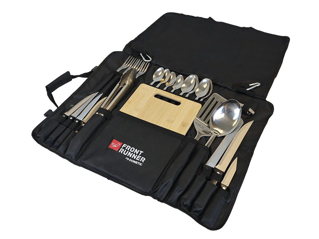 Set di utensili da cucina da campeggio