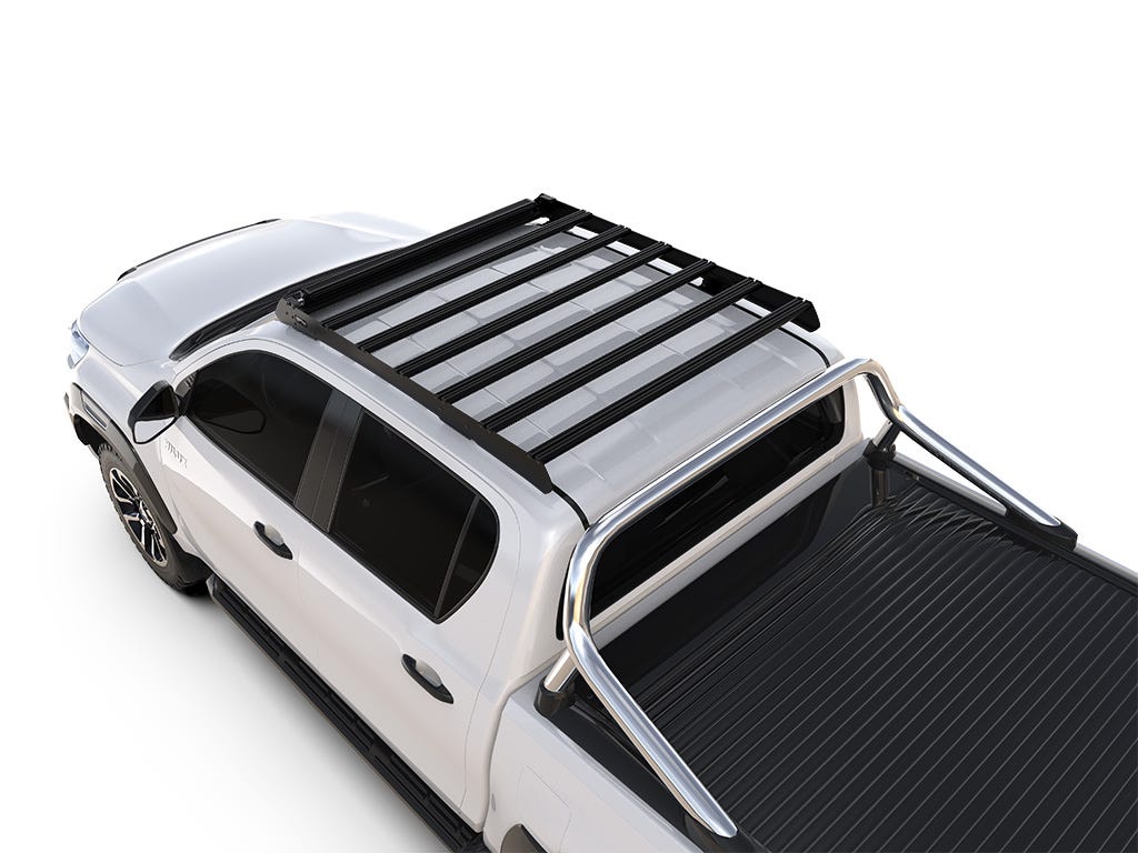 Toyota Hilux Double Cab (2016-Current) Slimsport Roof Rack Kit / Light Bar Ready - Imagen 2