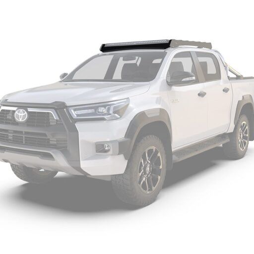 Alternative view of Toyota Hilux H48 DC (2022-Current) Slimsport Rack 40" Light Bar Wind Fairing