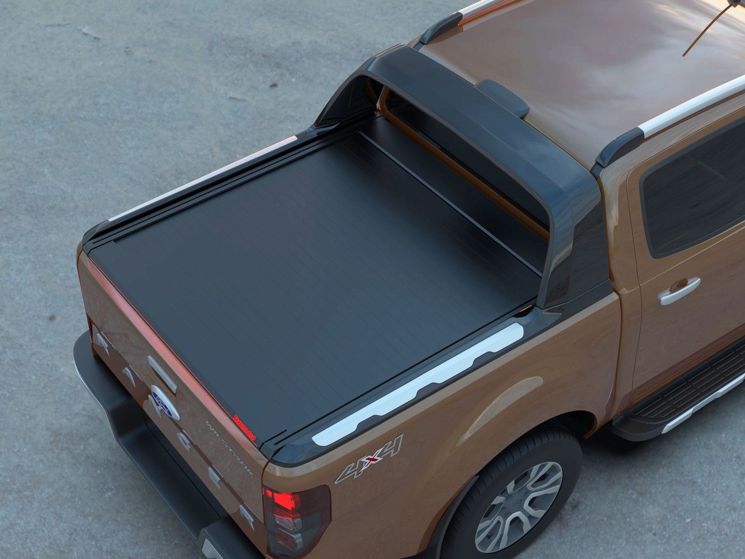 TESSERA ROLL+ Blindabdeckung für Wildtrak Fiberglas-Radlauf Ford Ranger 2012-2022 DC1