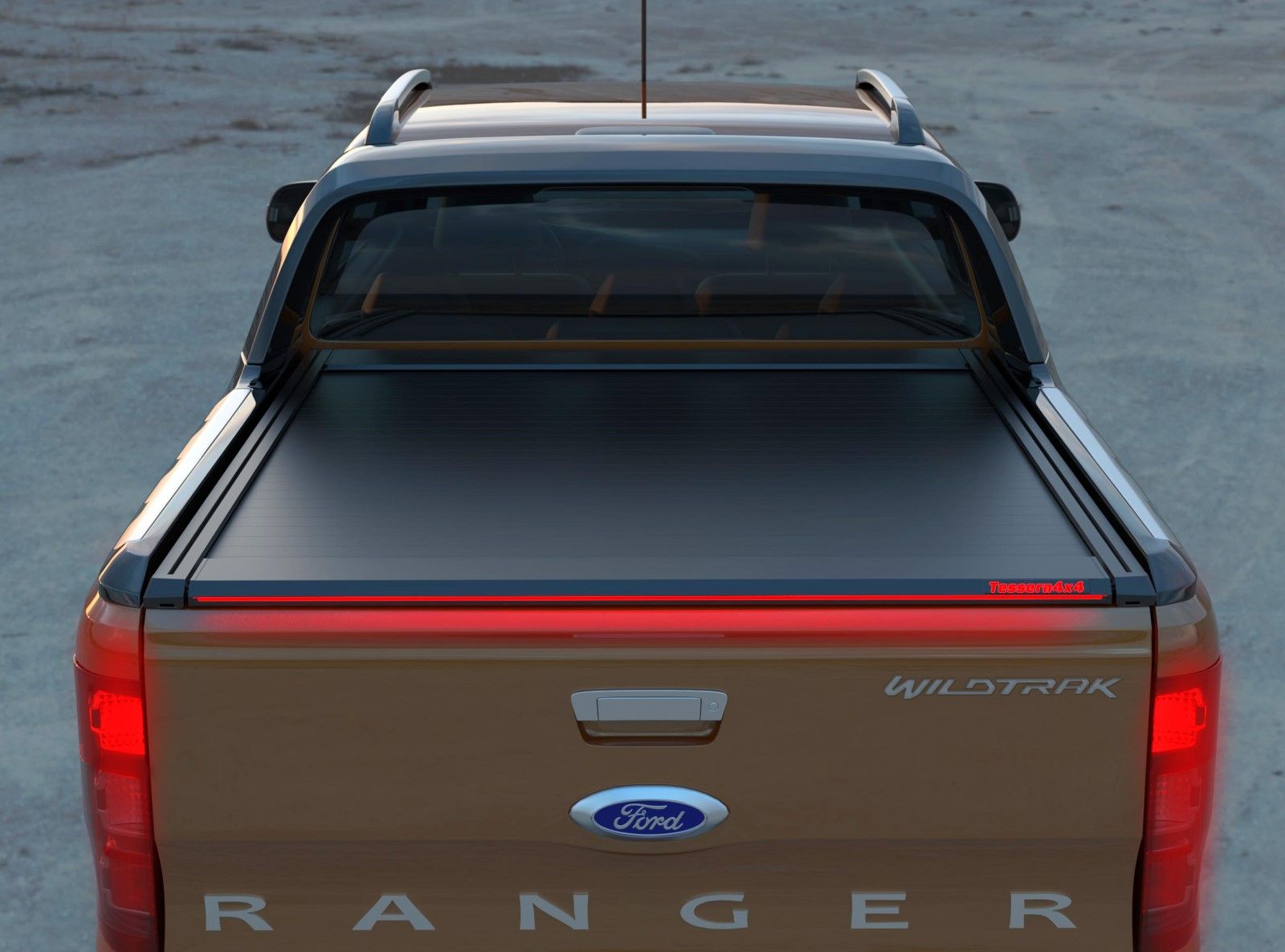TESSERA ROLL+ Blindabdeckung für Wildtrak Fiberglas-Radlauf Ford Ranger 2012-2022 DC2