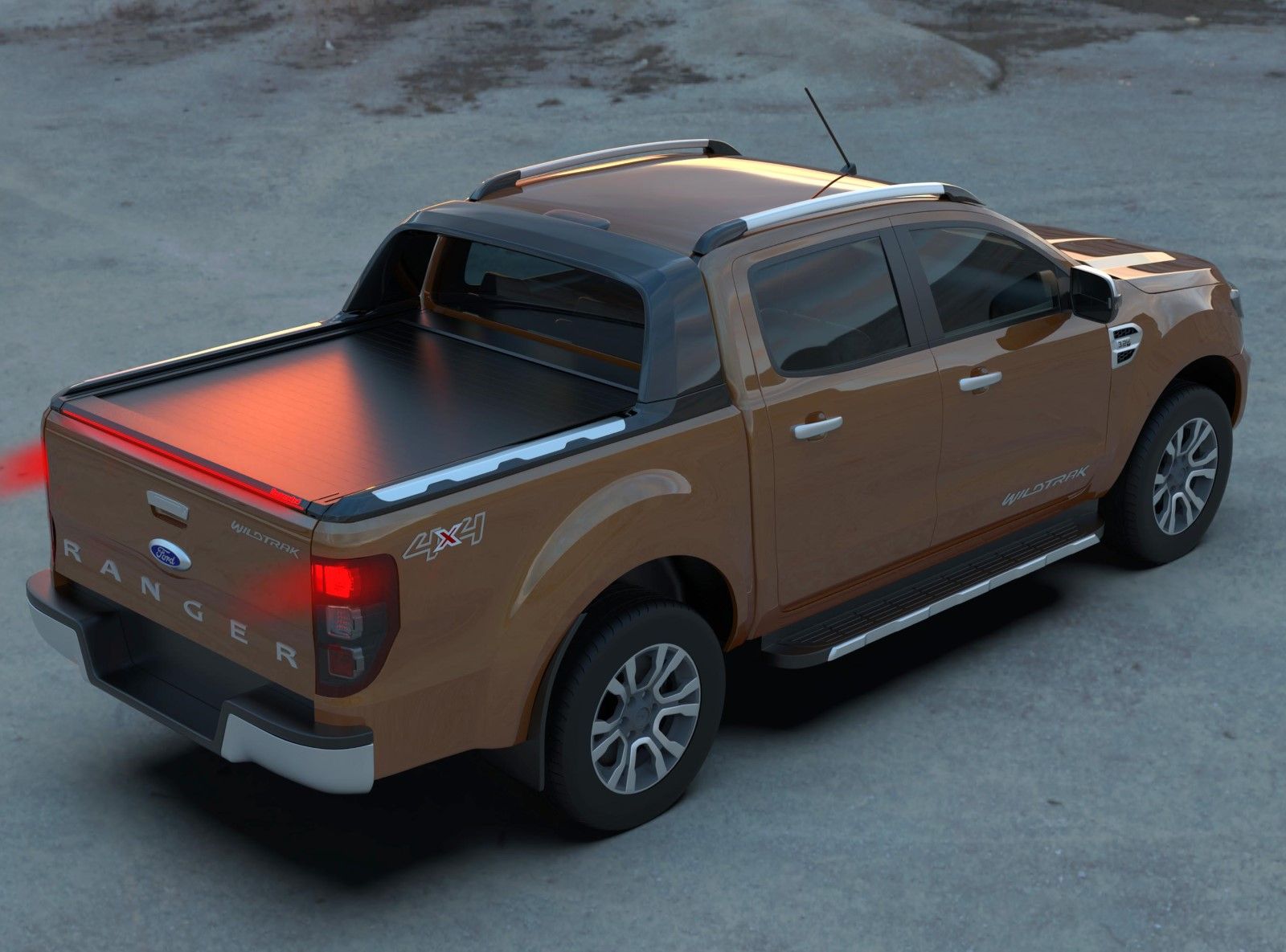 TESSERA ROLL+ Blindabdeckung für Wildtrak Fiberglas-Radlauf Ford Ranger 2012-2022 DC3