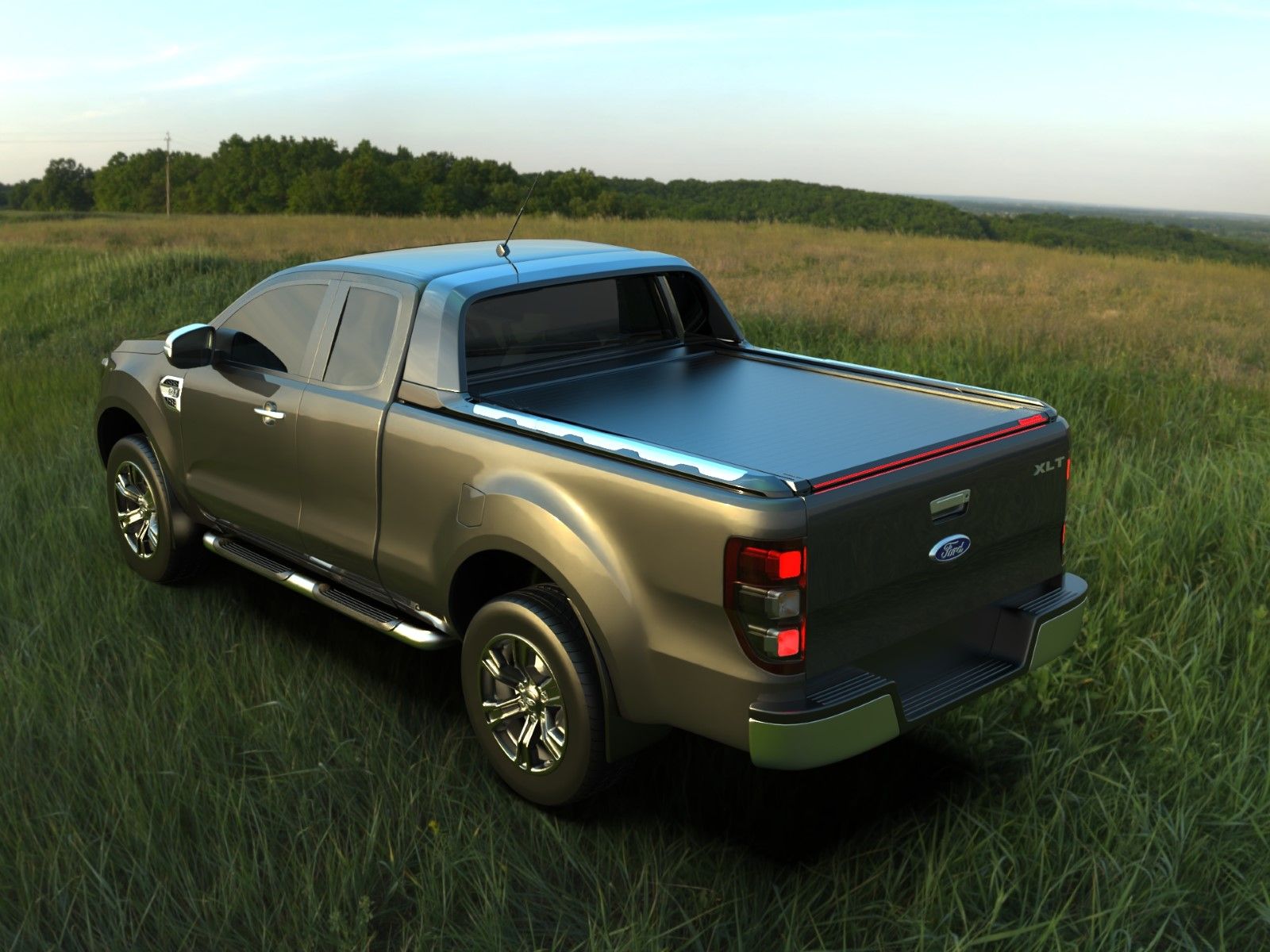 TESSERA ROLL+ Blindabdeckung für Wildtrak Fiberglas-Radlauf Ford Ranger 2012-2022 XC1