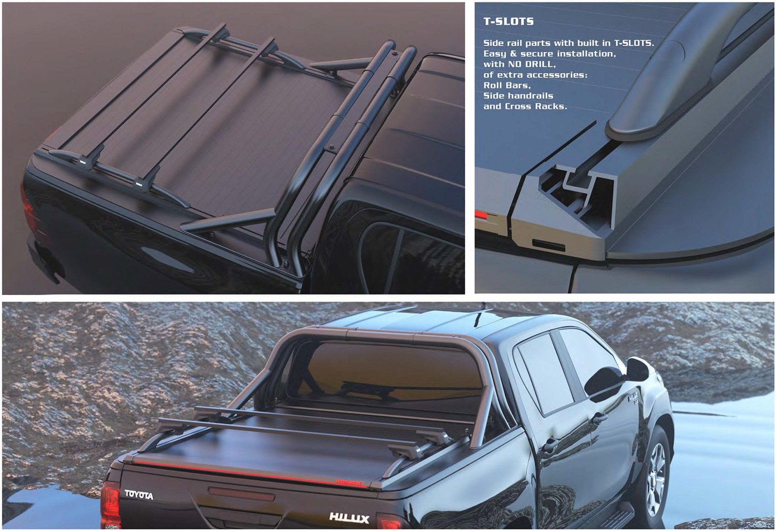 Persiana TESSERA ROLL+ para arco fibra Wildtrak Ford Ranger 2023+3