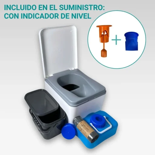 Trelino Evo S Blanco con indicador de nivel